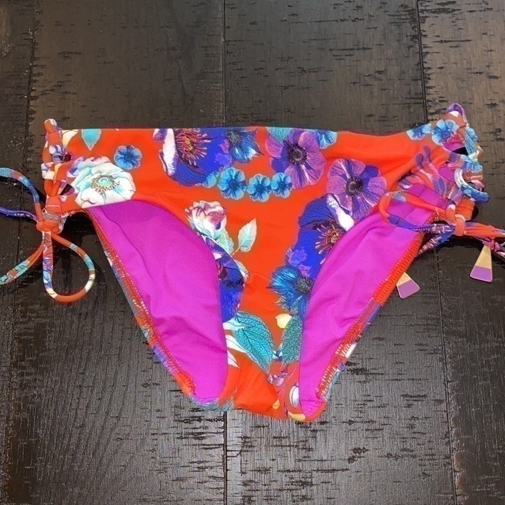 Seafolly Australia Floral Tropical Side Tie Bottom Bikini 4​​​​​